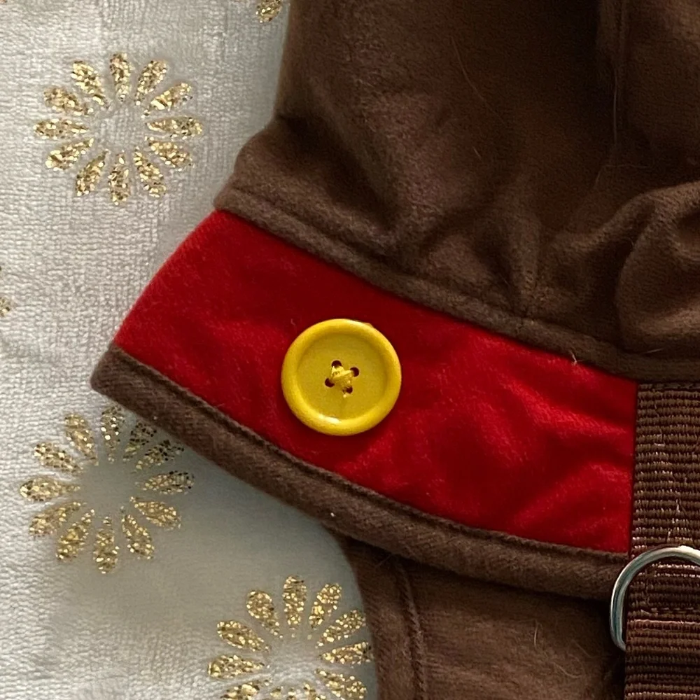 Reindeer Dog Costume - Brown and Red